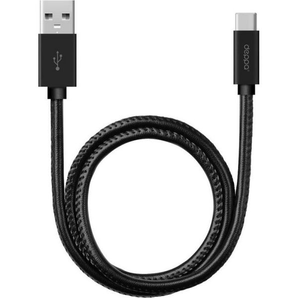 Кабель Deppa 72270 USB - micro USB черный 1,2 м