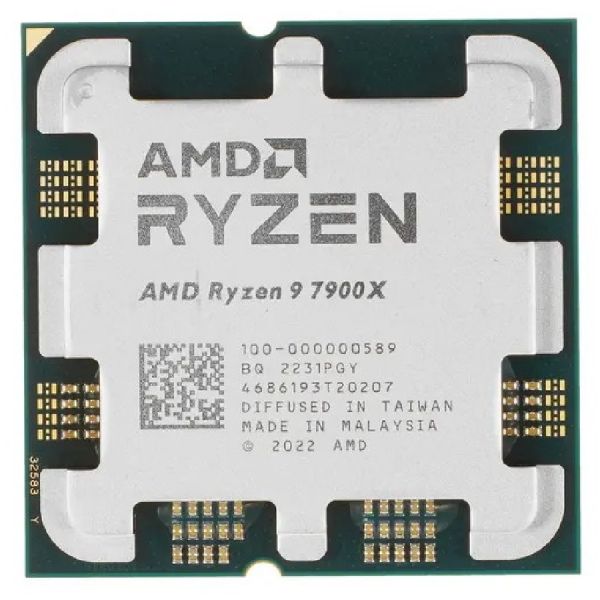 Процессор AMD Ryzen 9 7900X 4.7 ГГц BOX (без кулера) [100-100000589wof]