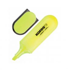 Текстовыделитель Kores Bright liner скошенный пишущий наконечник 1-5мм желтый